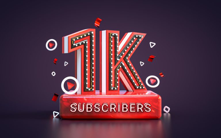 1000 مشترك على يوتيوب