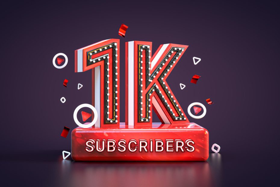 1000 مشترك على يوتيوب