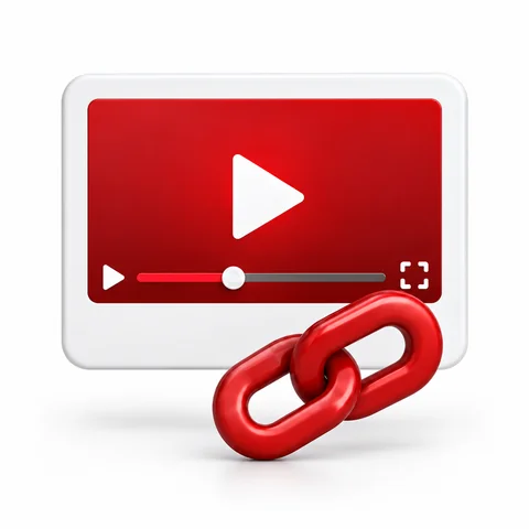 إضافة رابط القناة أو الفيديو